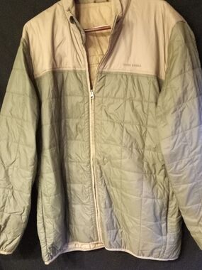 Olive and Tan Quilted Performance Jacket - Over Under